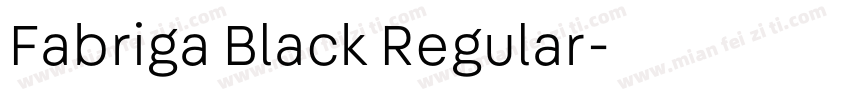 Fabriga Black Regular字体转换